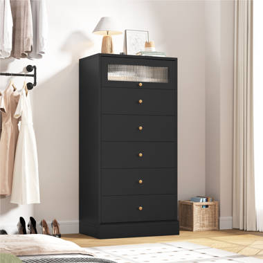Wade Logan® Chansler Mid Century Modern Tall Chest, 6-Drawer Wade Logan® Chansler Mid Century Modern Tall Chest, 6-Drawer